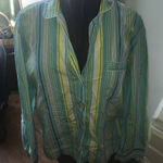 Victoria's Secret Victoria’s Secret striped button down pajama top Photo 0