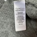 Ellen Tracy  Extra Fine Merino Wool Sweater Womens Sz Small Cowl Neck Buckle Gray Photo 5