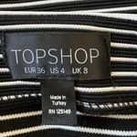 Topshop Black & White Striped Mini Skirt Photo 5