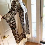 Flying Tomato Western Boho Poncho Sweater with Fringe Size Small/Medium Photo 8