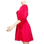 Anthropologie MAEVE x  Puff Sleeved Sweetheart Mini Dress, Red, Small Photo 7