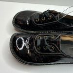 Alegria Black cheetah animal print clogs loafers ribbon laces 41 Photo 6