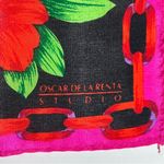 Oscar de la Renta  Studio Vintage Silk Scarf 31”‎ Square Photo 2