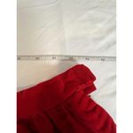 VTG Red Velvet Skirt High Waist Mid Length 1950s Style Zip Closure 12x19/US 0 Photo 9