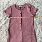 Madewell Button down Ribbed Dress Size M Pink New NWT Photo 2