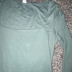 90 Degrees by Reflex 90 Degree by Reflex Green Square Neck Long Sleeve Top Photo 1