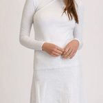 Elegant White Long Sleeve Dress Gray Size XS Photo 0