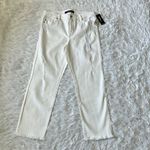Liverpool  Women's Kennedy Crop Straight Jeans in bone white bite size 10/30 Photo 1