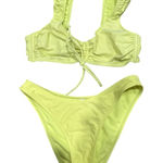 Wild Fable Light Yellow Bikini Set - Bottom (S) & Bralette Top (M) Photo 0