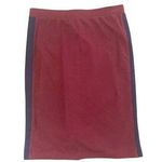 American Apparel burgundy blue stripe skirt Photo 0
