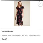 Anthropologie /SHOSHANNAAudette Rose Embroidered Lace Midi Dress In Assorted Photo 3