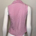 Vintage Retro 1970 1990 Pink Polkadot Blouse Photo 5