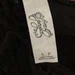 Free People  Embroidered Top Vneck - Black - Small Photo 13