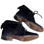 Michael Kors Kors Black Leather Peter Pan Moto Boots Photo 2