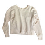 Madewell Cream Relaxed Fit Crewneck Sweatshirt Cozy Minimal Pullover Women's XS Photo 0