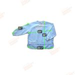 URBAN REVIVO Crewneck Sweatshirt Striped Shirt Hem Layered Look Top Womens L White Size L Photo 4