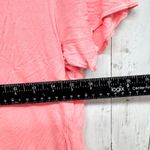 Wilfred Blouse Women Size Small Peach Scoop Neck Short Sleeve Side Slit Tunic Pink Photo 4