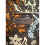 Vera Bradley Java Floral Quilted Tote Shoulder Diaper Bag Purse Blue Brown Photo 4