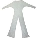 Femme Luxe Women's Gray Ribbed Knit‎ Wide Leg Jumpsuit UK 10 V Photo 7