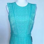 Adelyn Rae  GREEN LACE-UP SHORT SLEEVE ELEGANT DRESS SIZE M- NEW Photo 3