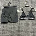 JESFER Women’s Activewear Set Shorts & Sports Bra Size S NWT(A229) Black Photo 2