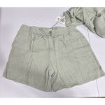 Serra Lounge Wear Green Cotton Gauze Pajama Set Shorts & Top Size L Sleepwear Pj Photo 1