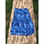 Ruby Rd  Swirl Blue‎ Cottage Summer Spring Boho Peasant Maxi Skirt Size 14 Photo 7