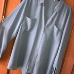 Candie's Long Sleeve Blue Blouse Photo 0