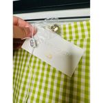 NWT CAROLINE CONSTAS Green White Gingham Checkered Reina Bubble Mini Skirt S Photo 9