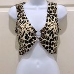 Just Quella  Animal Print Sleeveless Crop Top With O Ring Photo 0