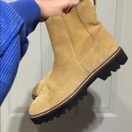 Madewell  WOMENS CITYWALK LUGSOLE CHELSEA BOOT SUEDE BEIGE 9.5 Photo 4
