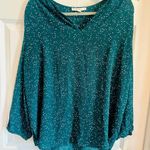 Fun 2 Fun Green Speckled Blouse Size XL Photo 2