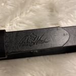 Patricia Nash  100 % Black Leather Belt size S from buckle to first whole 27” Photo 2