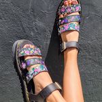 Dr. Martens BLAIRE BLACK FLORAL Photo 1