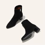 Margaux The Downtown Boot, Black Suede Ankle Booties, Size 8 Photo 3