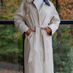 These Three Boutique  Opal Trenchcoat - Beige/Navy Photo 0