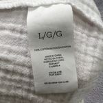 CAbi Gauze Cropped Pants Women's L White 100% Cotton Elastic Waist Photo 4