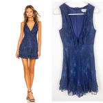 Lovers + Friends  Maren Mini Dress in Bright Navy, Size S Photo 1