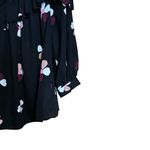 Kate Spade  Top Womens Small Multicolor Glitzy Ritzy Floral Flowy Ruffle Blouse Photo 4