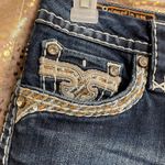 Rock Revival  Janelle Mid Rise Skinny Dark Wash Jeans, 29 Photo 2