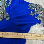 Studio One  NY Paisley Midi Dress Sheath Blue Stretchy Boho Fairy Woman Plus 2X Photo 7