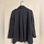 Calvin Klein  Size 8 Wool Blend Toggle Clasp Coat Black Full Zip Jacket Dress Photo 1