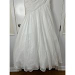 Mac Duggal  Bustier Gown White Beaded Embellishments Size 10 NWT 64330 Wedding Photo 6