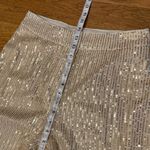 Elegant cream sequined cargo pants size M Size M Photo 7