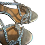 Badgley Mischka  Evoke Dress Sandal High Heel Silver Metallic Size 6.5 Women's Photo 9