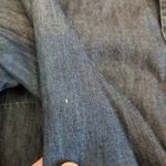 Anthropologie  POSTMARK DENIM DITSY MICRO LORAL TRIM LONG LINE BUTTON DOWN TOP Photo 7