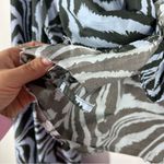 Ganni  Tiger print‎ tie front blouse Photo 6