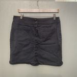Loft Outlet Gray Button Front Utility Skirt Size 8 Photo 3