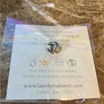 Silver Heart Paw Print tack pin Photo 1