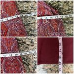 MSK Women’s Paisley Halter Maxi Dress Red White High Neck Boho Beach Size M Size M Photo 5